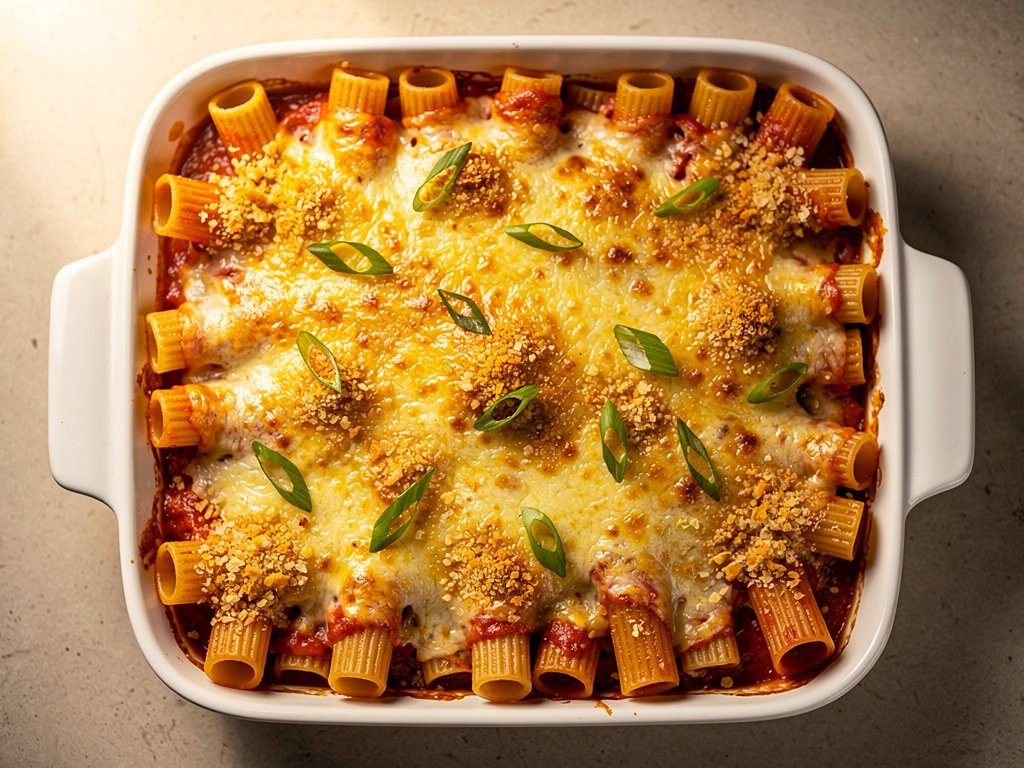 Baked Rigatoni with Plant-Based Ragù and Cheesy Panko Crust