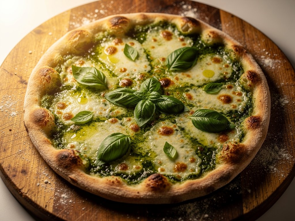 Easy Homemade Basil Pesto and Mozzarella Pizza Recipe