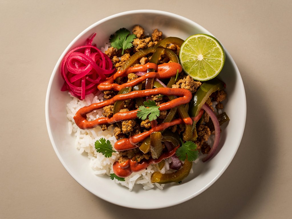Citrus Turkey Bowls with Poblano and Smoky Crema