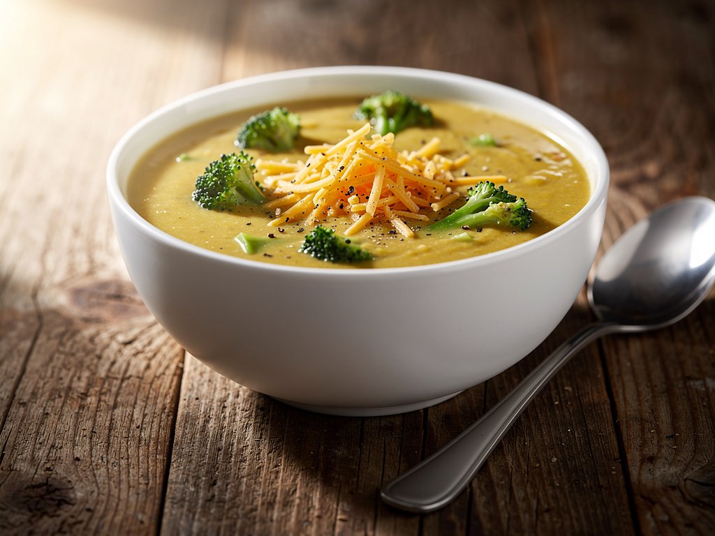 Easy Creamy Broccoli Cheddar Soup Recipe