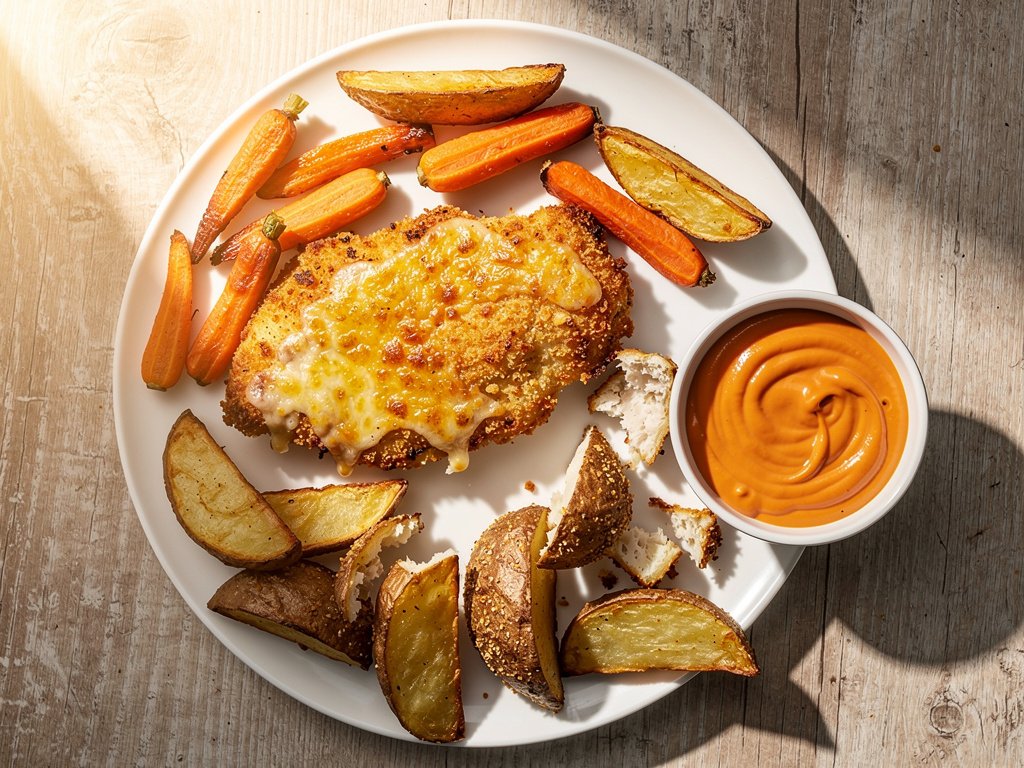 Crispy Baked Chicken with Monterey Jack and Ranch