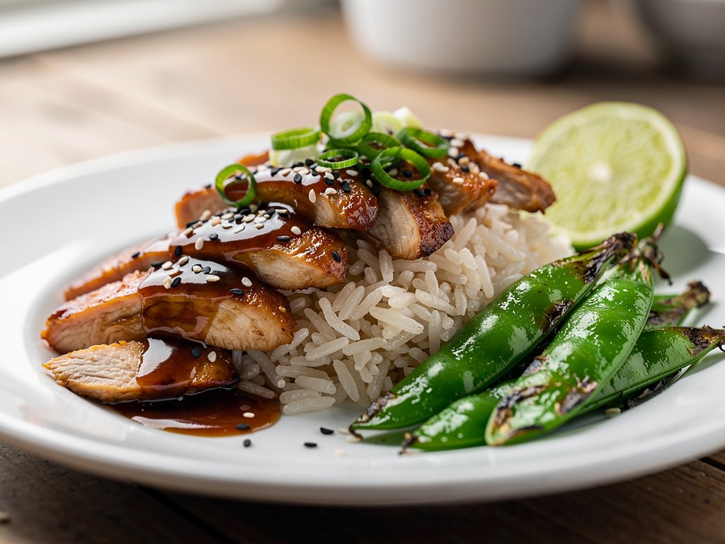 Easy Teriyaki Chicken Stir-Fry with Jasmine Rice and Sugar Snap Peas