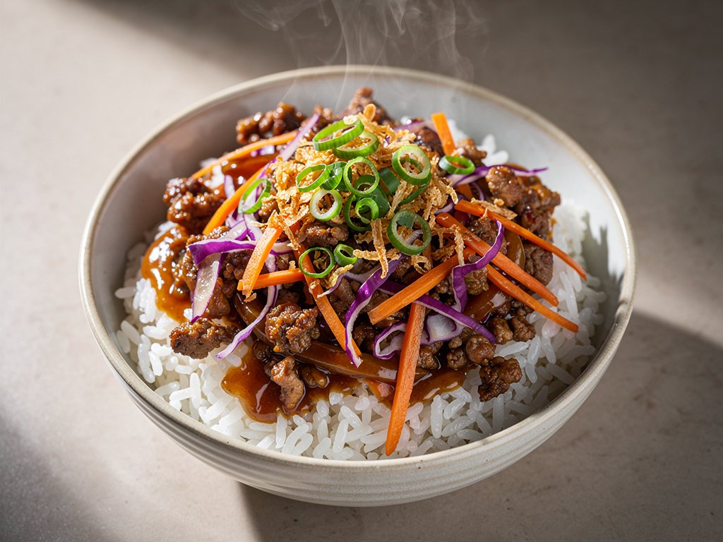 Garlic Pork and Cabbage Stir-Fry with Sweet Chili Glaze