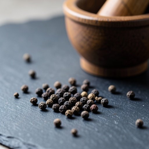 crushed peppercorns