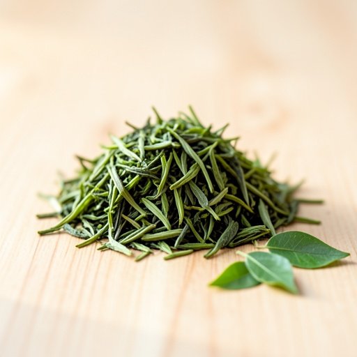 green tea leaves