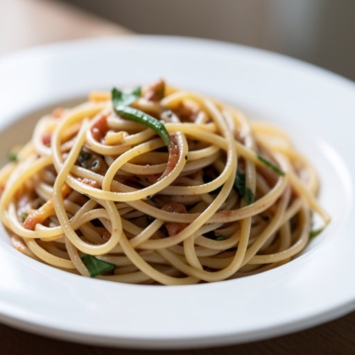 lo mein noodles or spaghetti