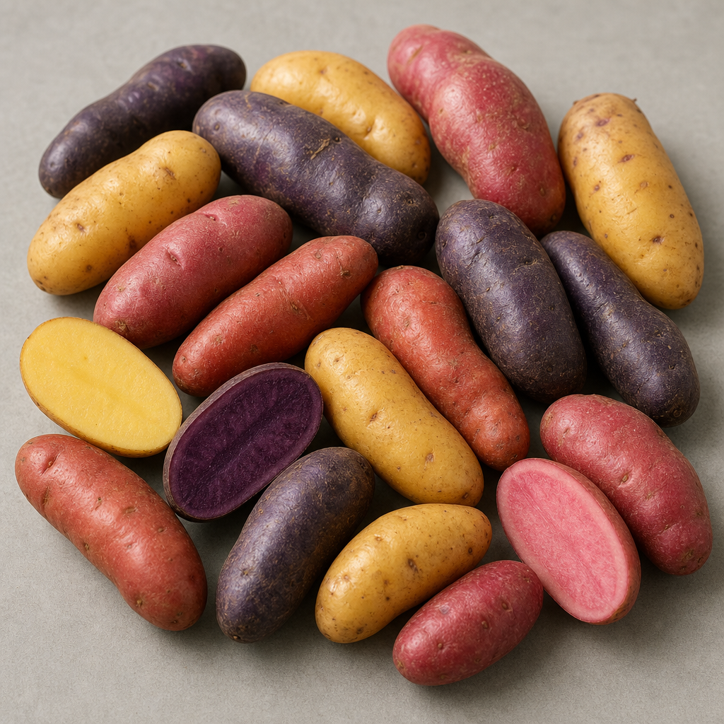 Multicolored Fingerling Potatoes