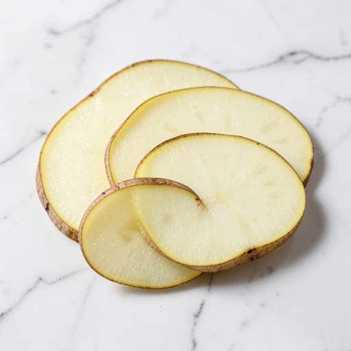 potatoes, thinly sliced