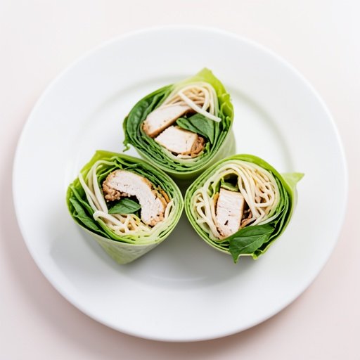 Thai Basil Chicken Spring Rolls