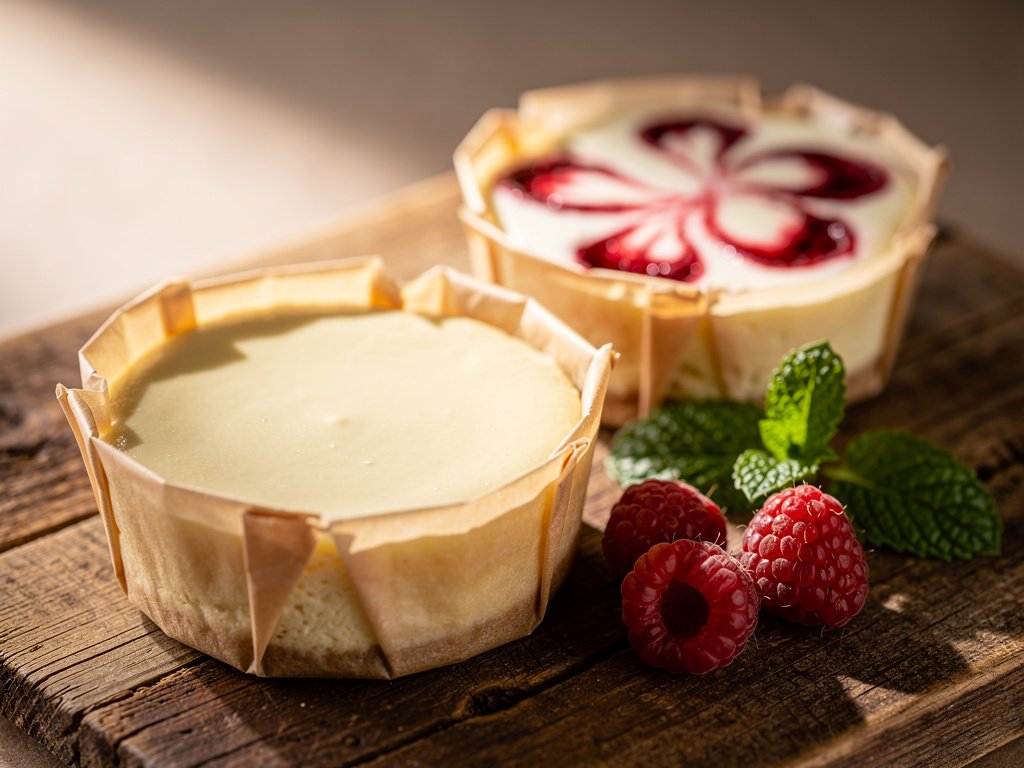 Easy No-Bake Mini Cheesecakes: Vanilla & White Chocolate Raspberry Swirl