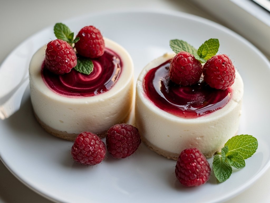 Mini White Chocolate Raspberry Swirl Cheesecake Recipe – Easy No-Bake Dessert