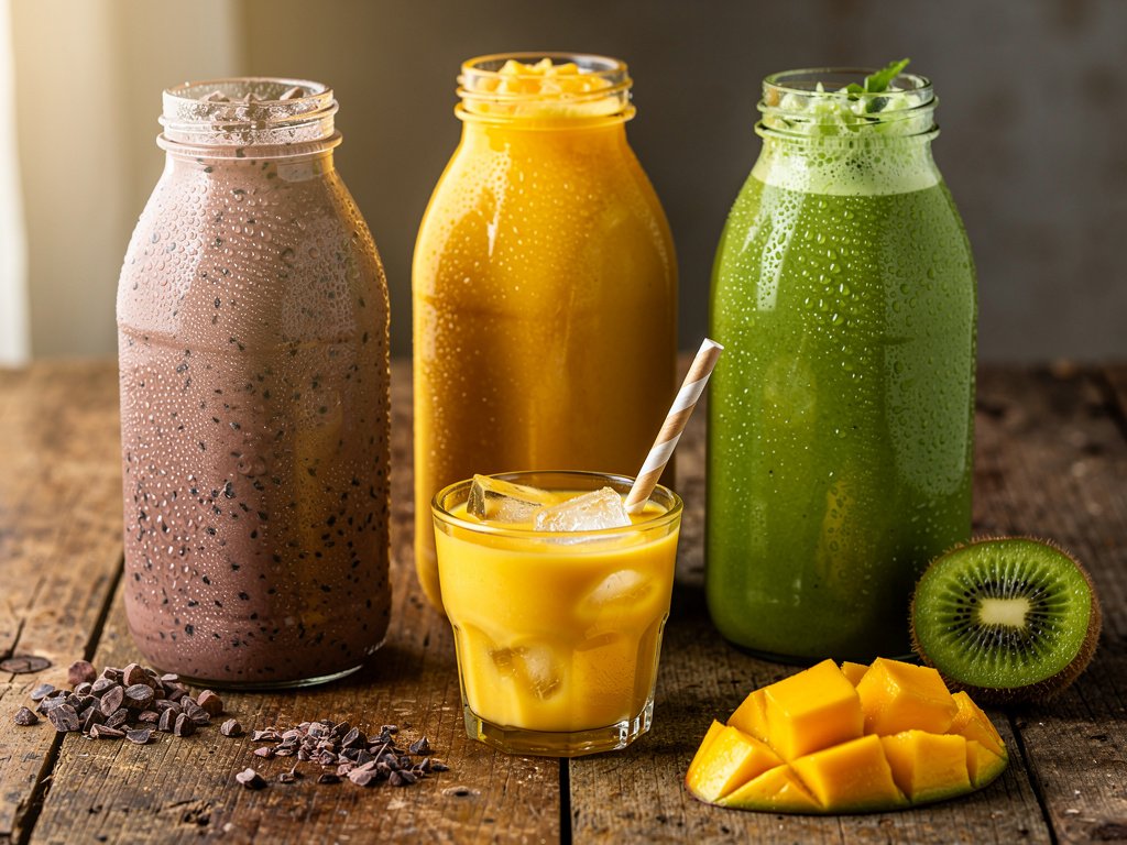No-Fuss Plant-Based Smoothies: Cacao, Mango & Greens Variety Pack