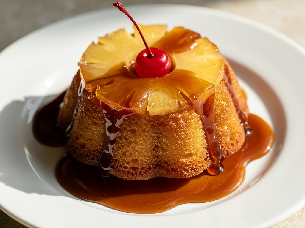 Easy Pineapple Upside Down Bundt Cake Recipe (Single Serving)