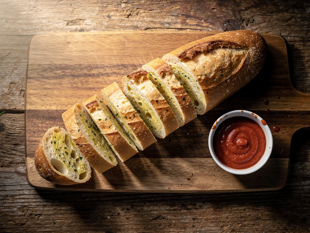 Quick and Easy Roasted Garlic Baguette Recipe