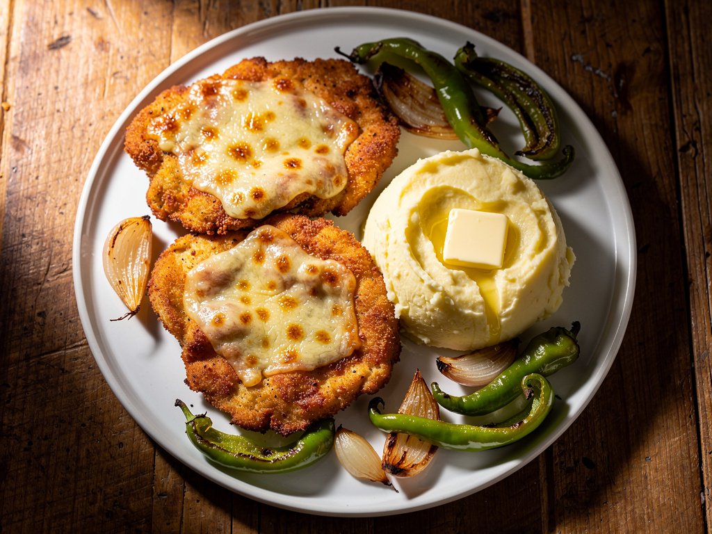 Southwest Chicken Cutlets with Monterey Jack and Roasted Veggies
