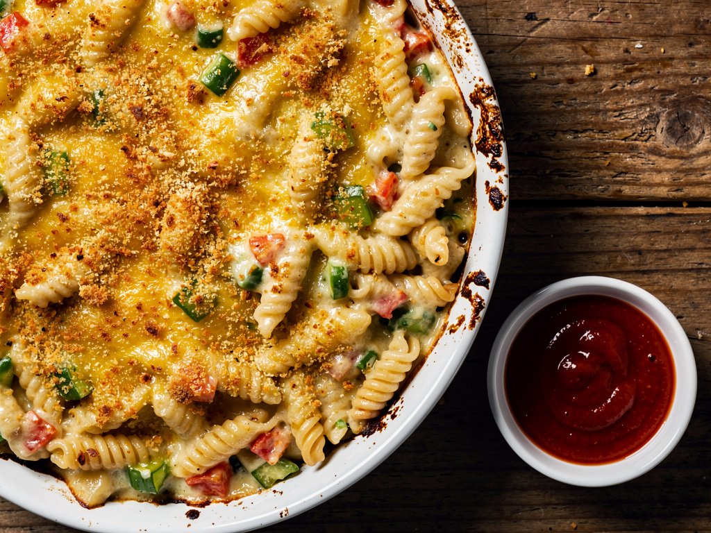 Southwest Gemelli Pasta Bake with Creamy Spiced Sauce