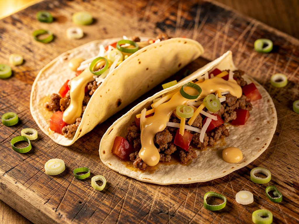 Southwest Pork Tacos with Salsa Verde and Monterey Jack
