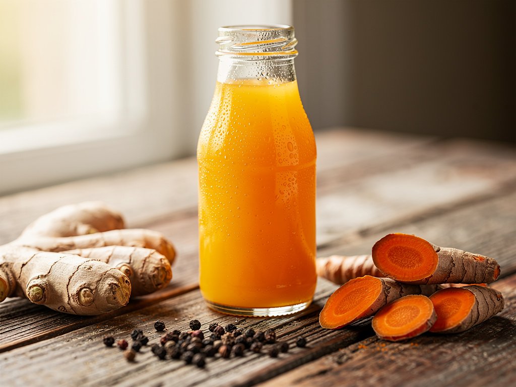 Spicy Ginger Turmeric Immunity Shot Recipe