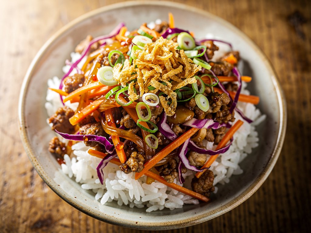 20-Minute Sweet Chili Pork and Cabbage Stir-Fry with Crispy Onions