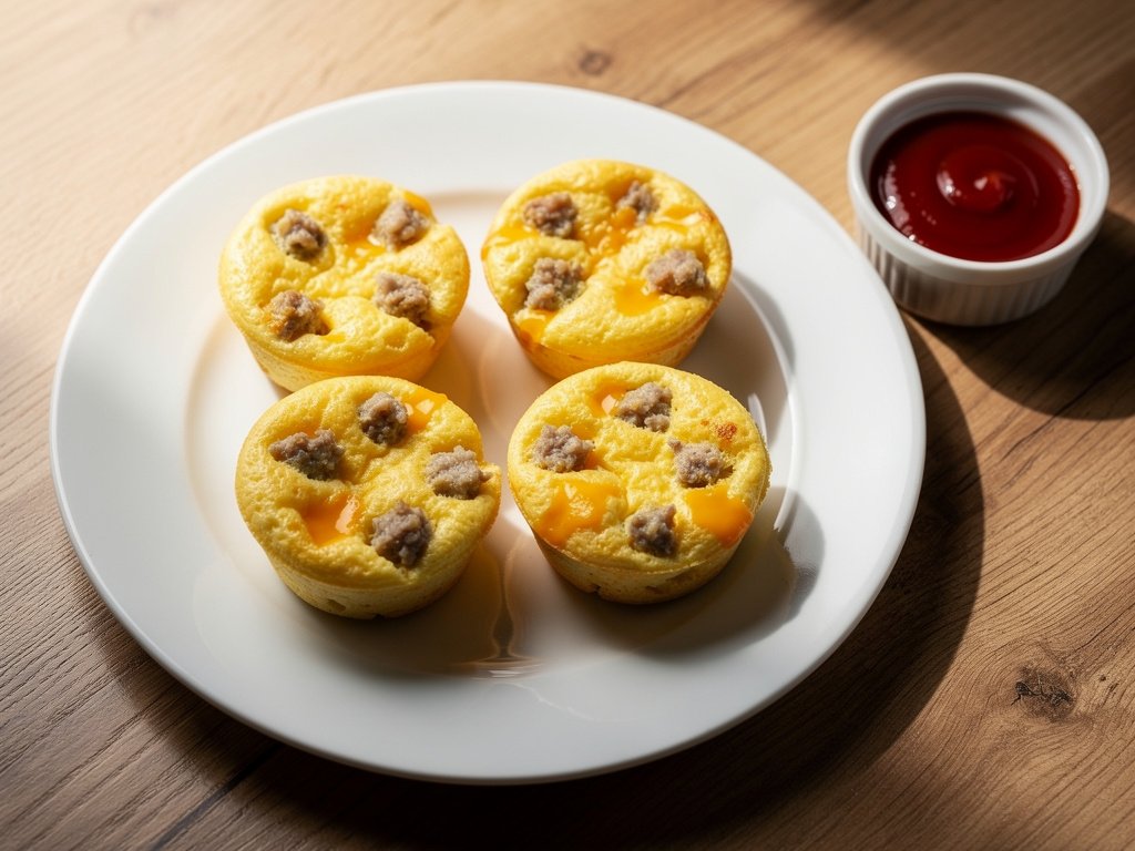 Homemade Turkey Sausage and Cheddar Egg Bites Recipe