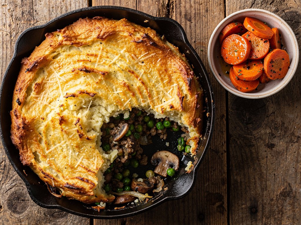 Vegetarian Shepherd's Pie with Mushrooms and Caramelized Onions