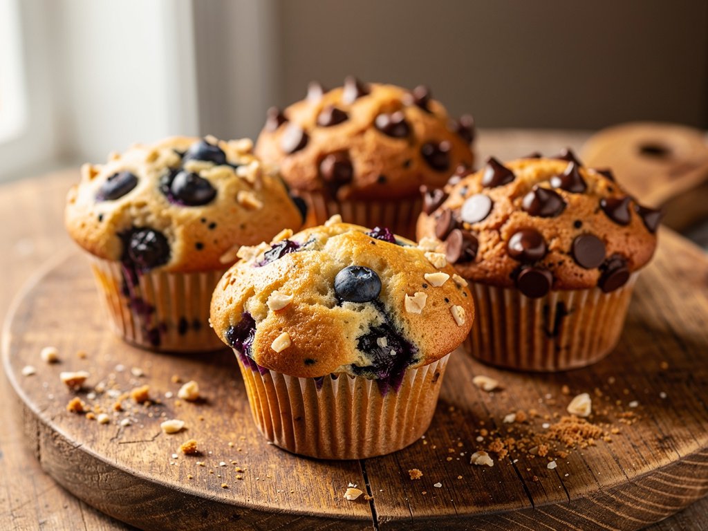 Blueberry Banana Nut and Chocolate Chip Muffin Variety Pack Recipe