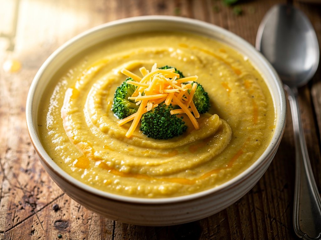 Creamy Broccoli Cheddar Soup Recipe – Rich & Cheesy Comfort in a Bowl