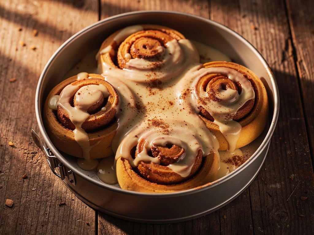 Easy Pumpkin Cinnamon Rolls with Creamy Icing