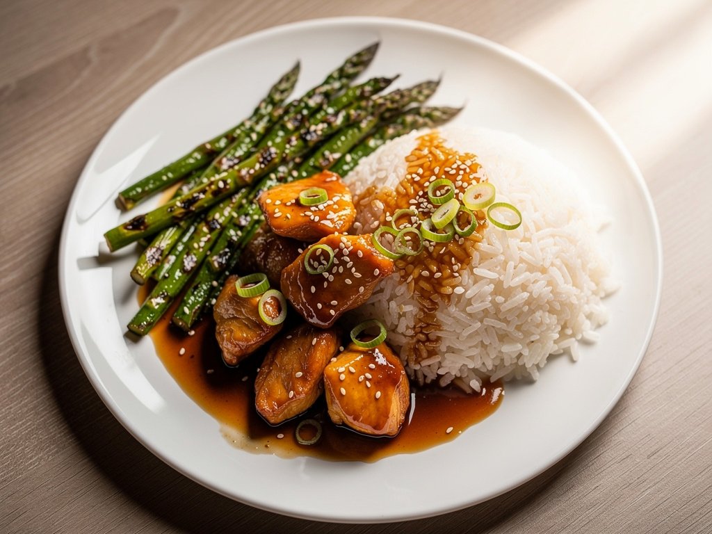 Honey Soy Glazed Chicken with Ginger and Sriracha