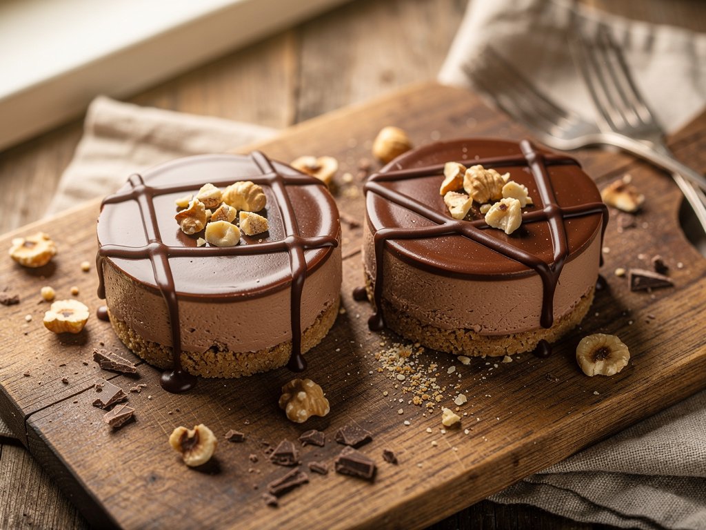 Mini Chocolate Hazelnut Cheesecakes – Easy No-Bake Single-Serve Dessert