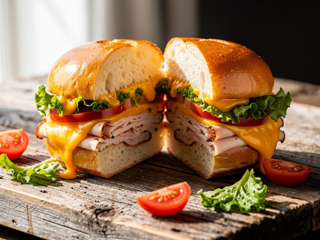 Elevated Turkey and Gouda Brioche Sandwich with Dijonnaise