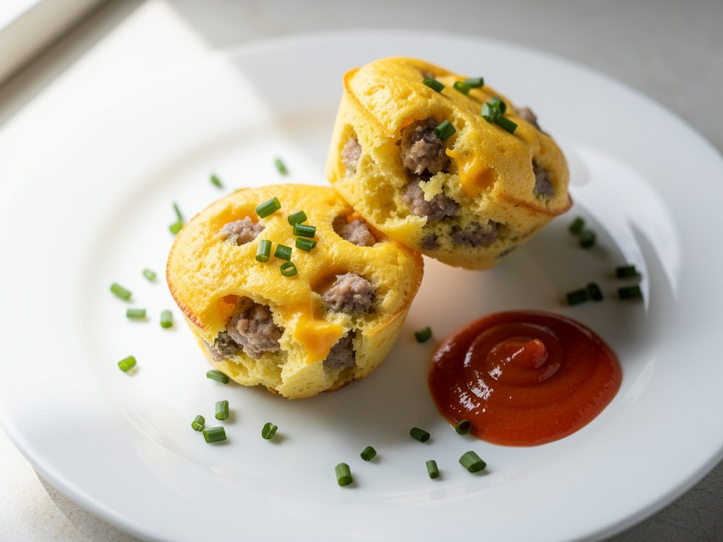 Easy Turkey Sausage and Cheddar Egg Bites Recipe